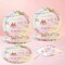75PCS Floral Baby Shower Disposable Tableware Supplies - Girl